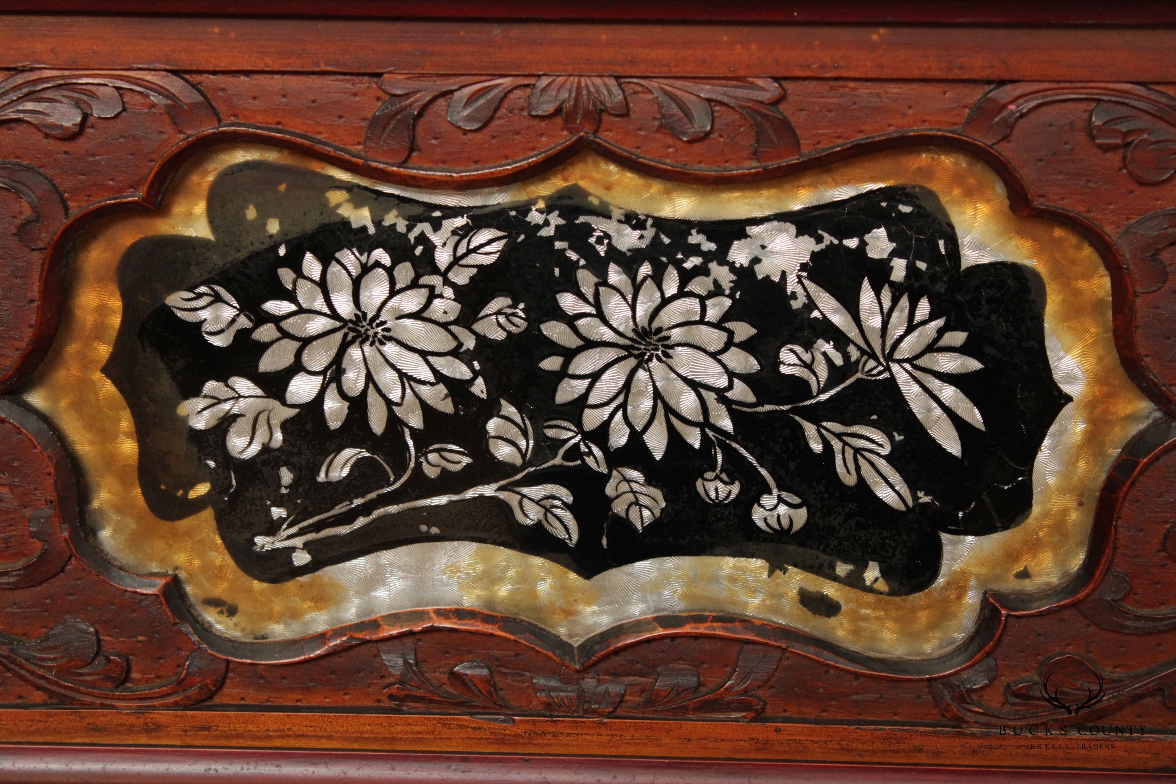 Antique Chinese Carved and Decorated Credenza