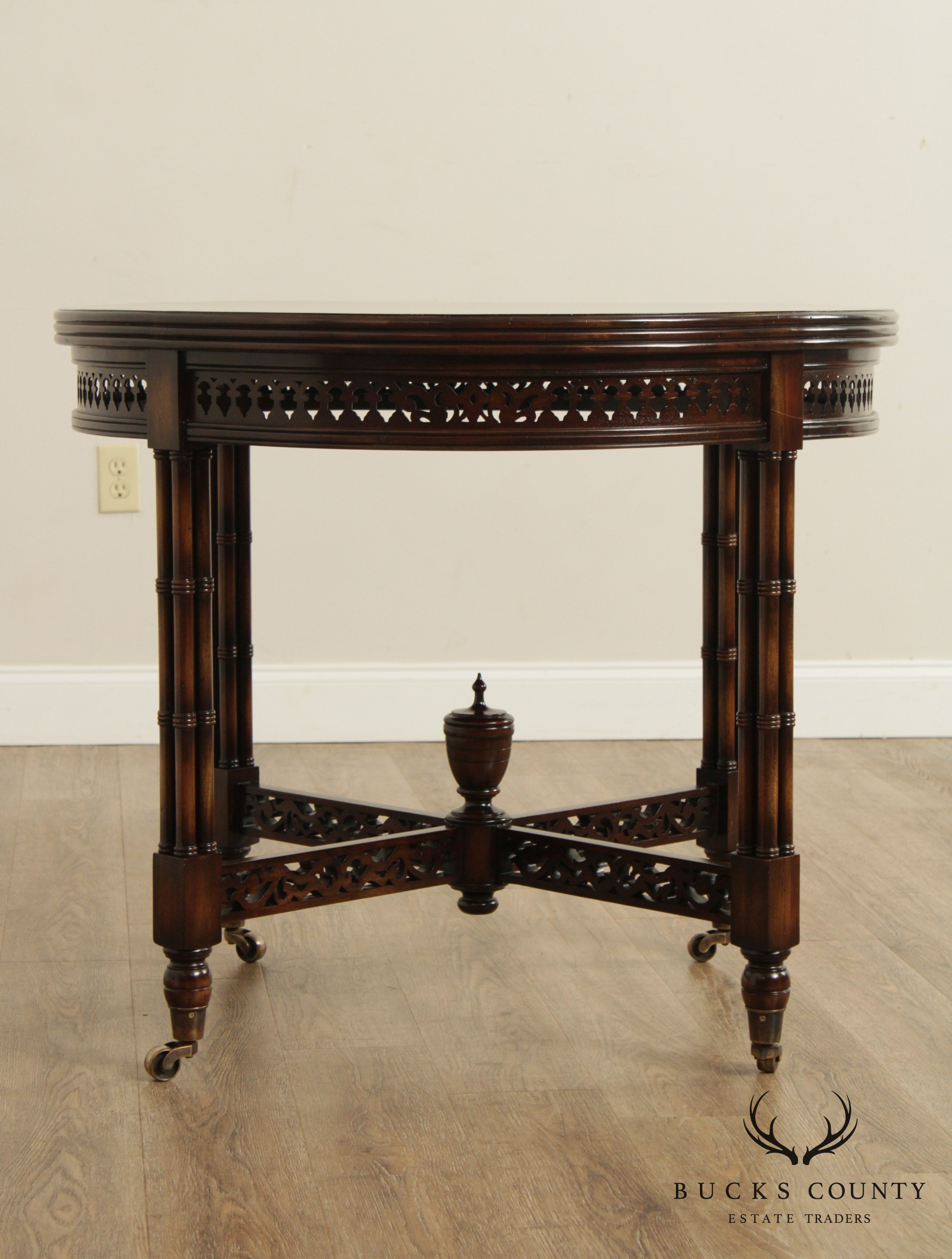 Banks Coldstone By Sarreid Ltd. Regency Style Round Center Table