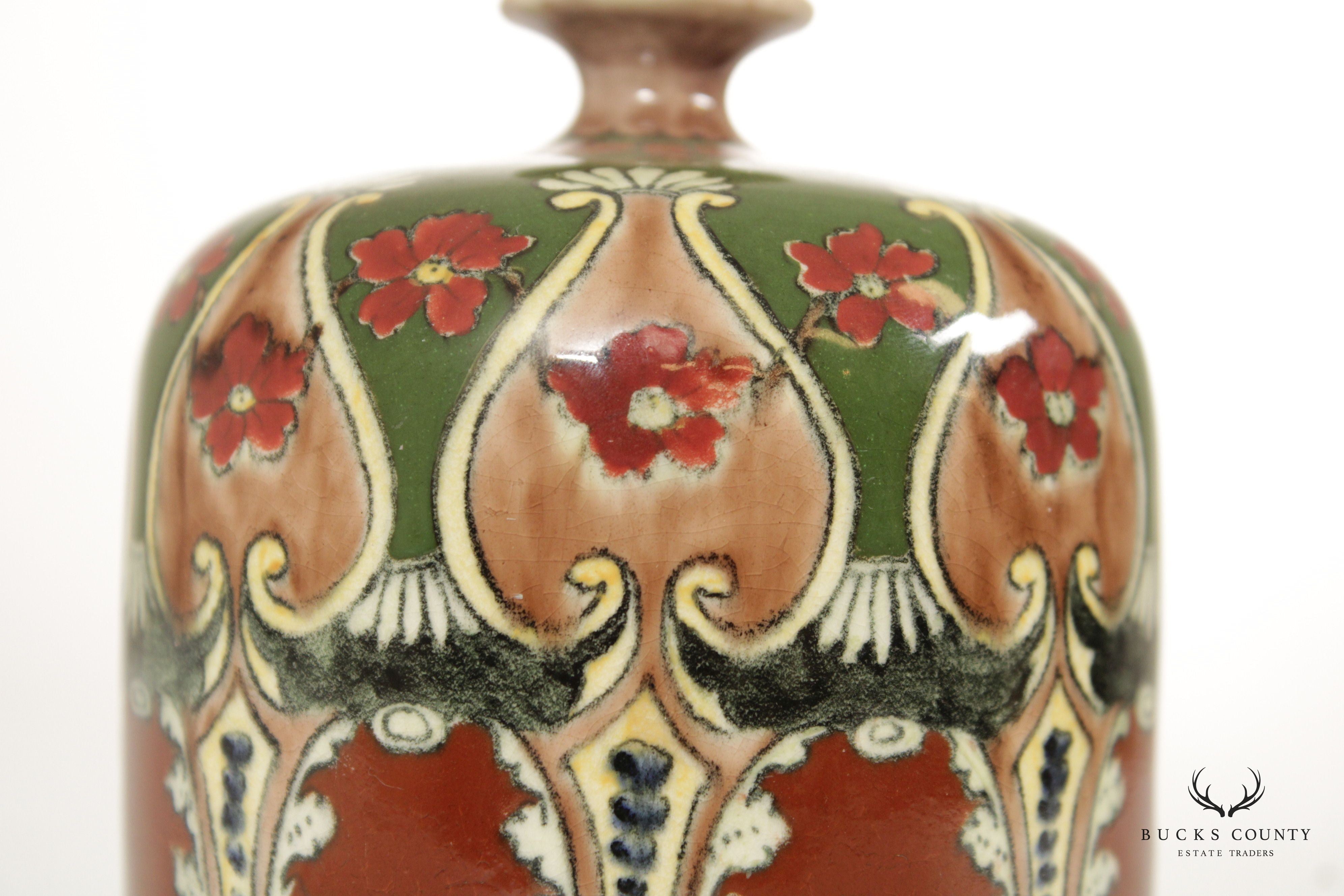 Royal Bonn Art Nouveau 'Old Dutch' Hand-Painted Vase