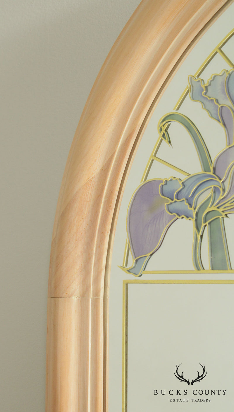 Pine Framed Iris Wall Mirror