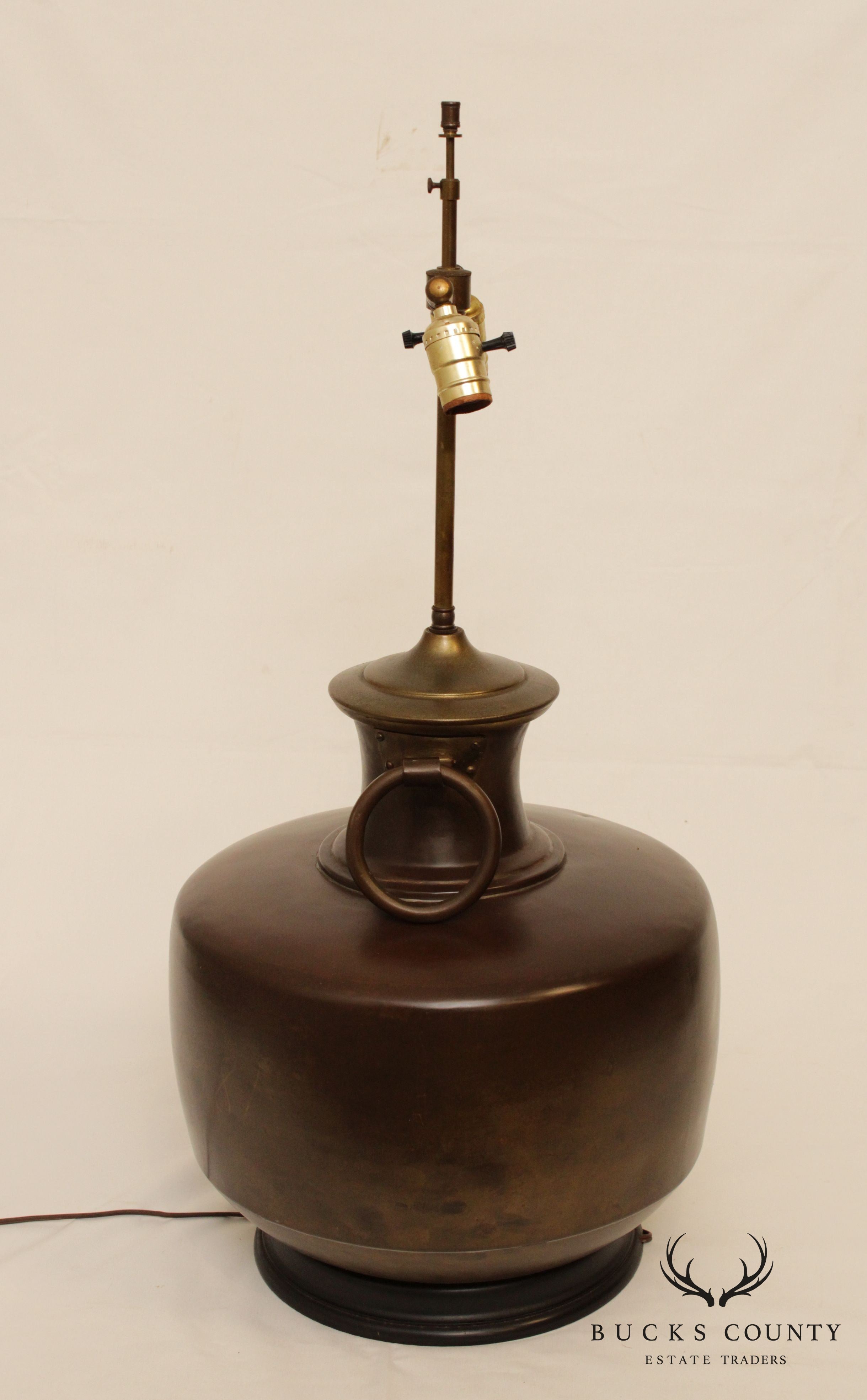 Vintage Brass Jug Table Lamp