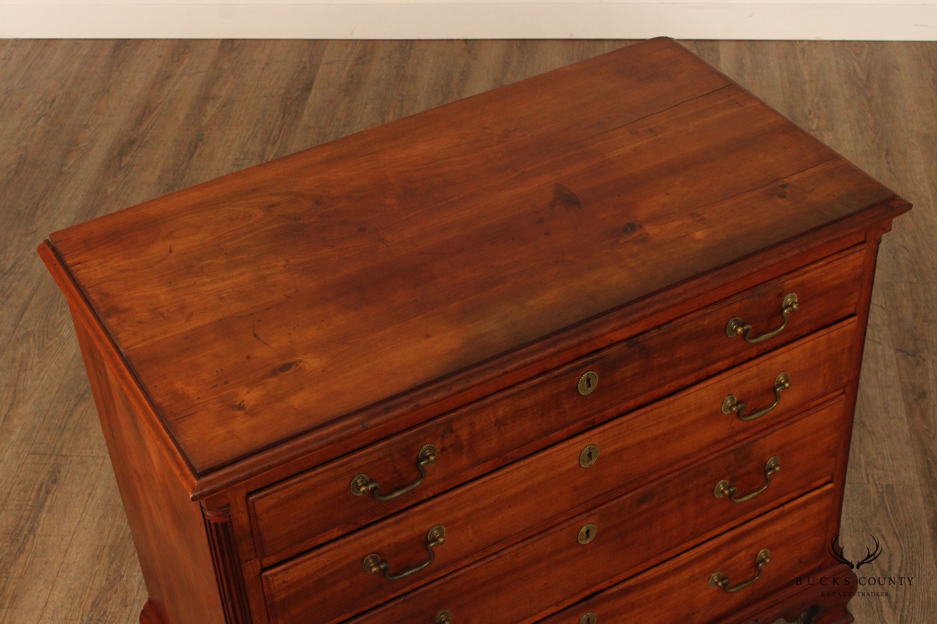 Antique Chippendale Cherry Chest of Drawers