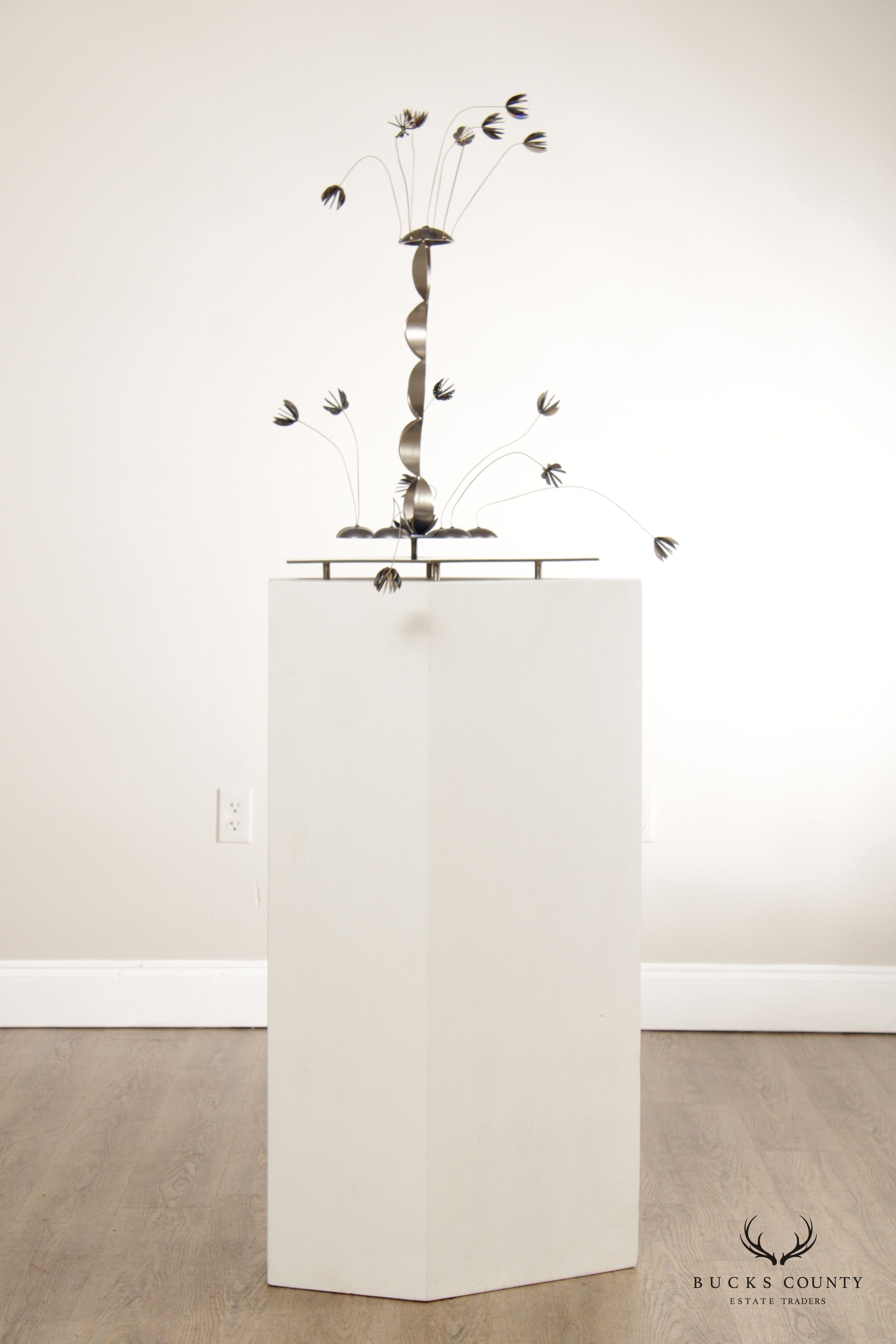 Paul Kocaj Contemporary Kinetic Titanium Metal Sculpture