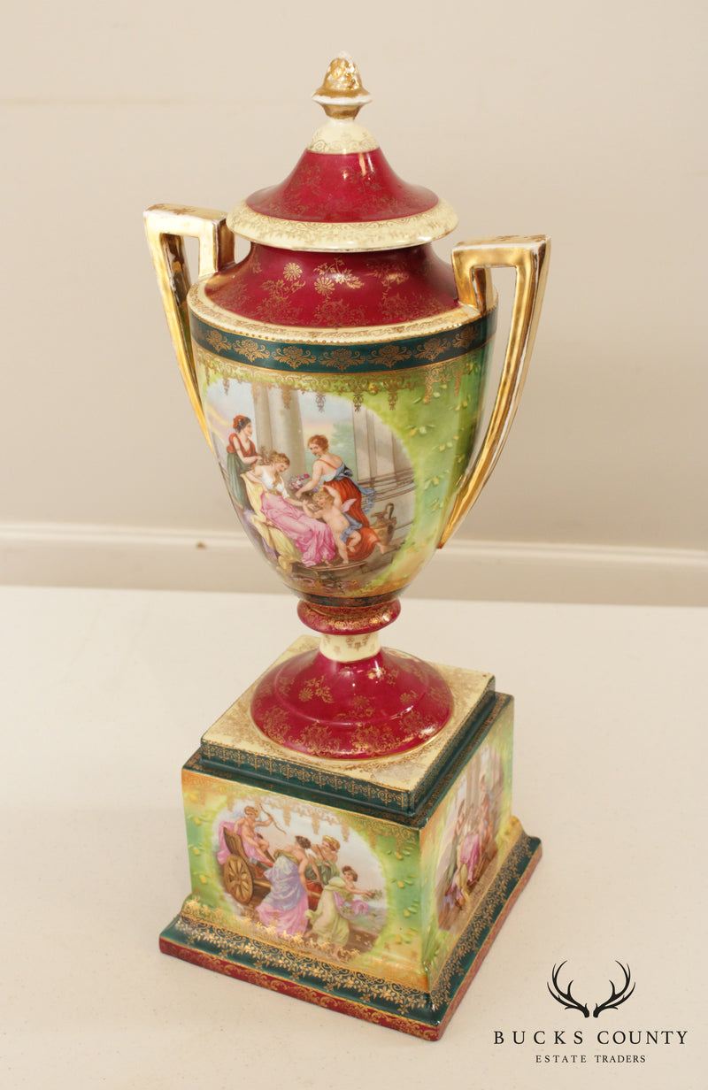 Antique German Erdmann Schlegelmilch Porcelain Vase
