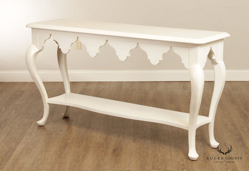 Tommy Bahama 'Gunners Reef' White Painted Two Tier Console Table