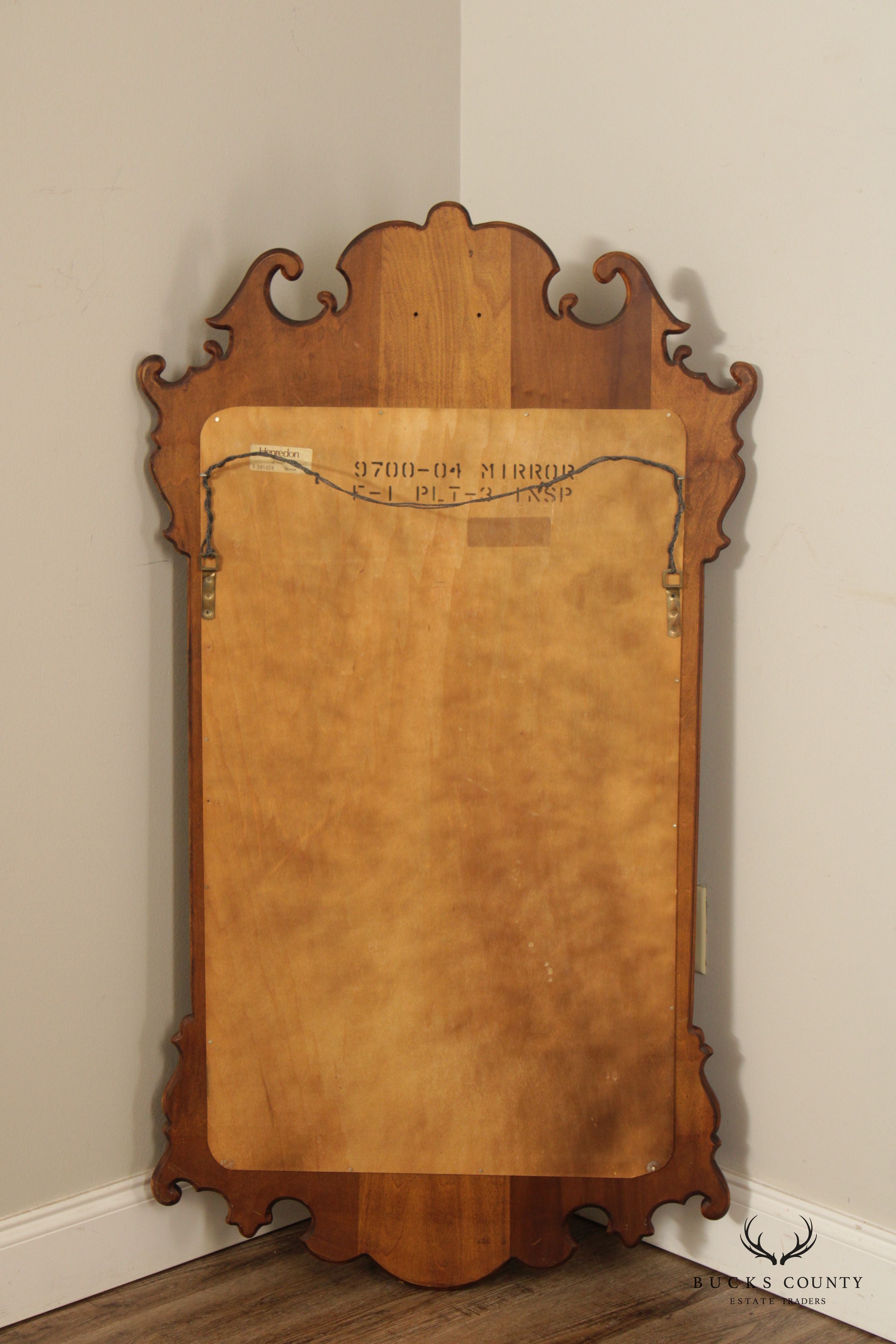 Henredon Chippendale Style Carved Mahogany 'Aston Court' Mirror