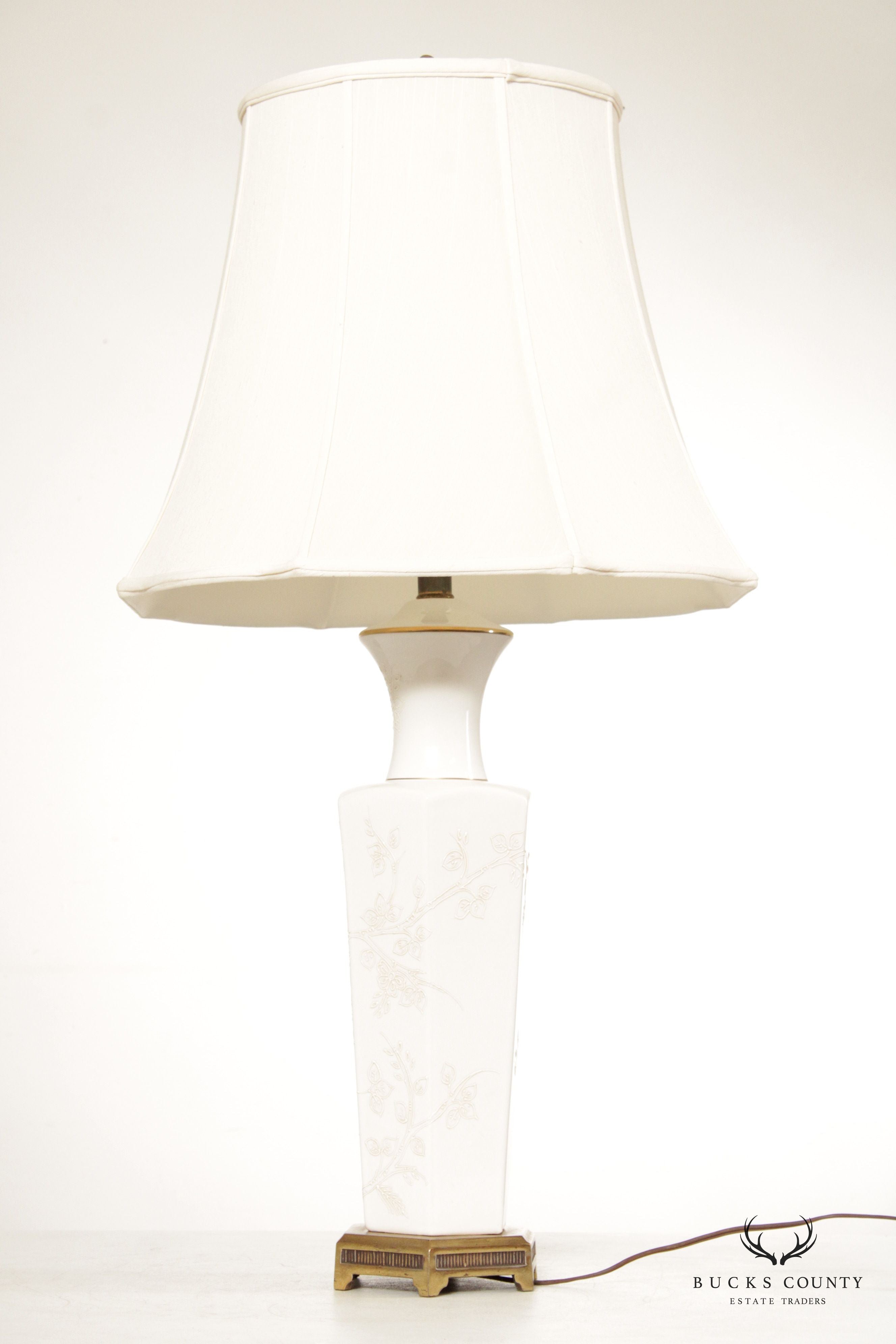 Tyndale Enameled Porcelain Vasiform Table Lamp