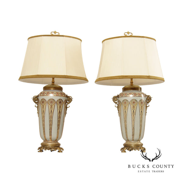 Wildwood Lamps Pair of Urn Form Table Lamps