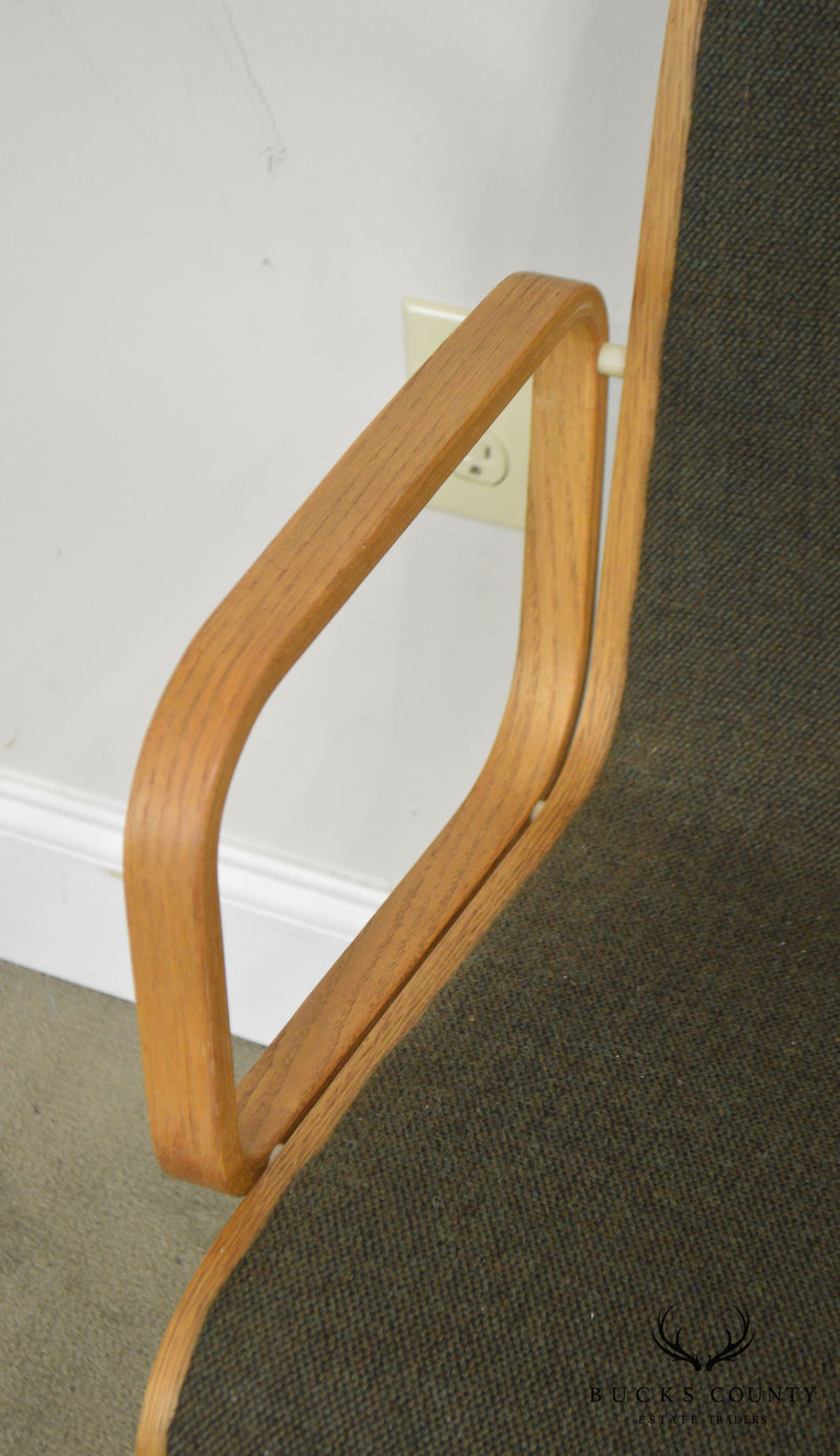Knoll Bill Stephans Mid Century Modern Bent Wood Arm Chair