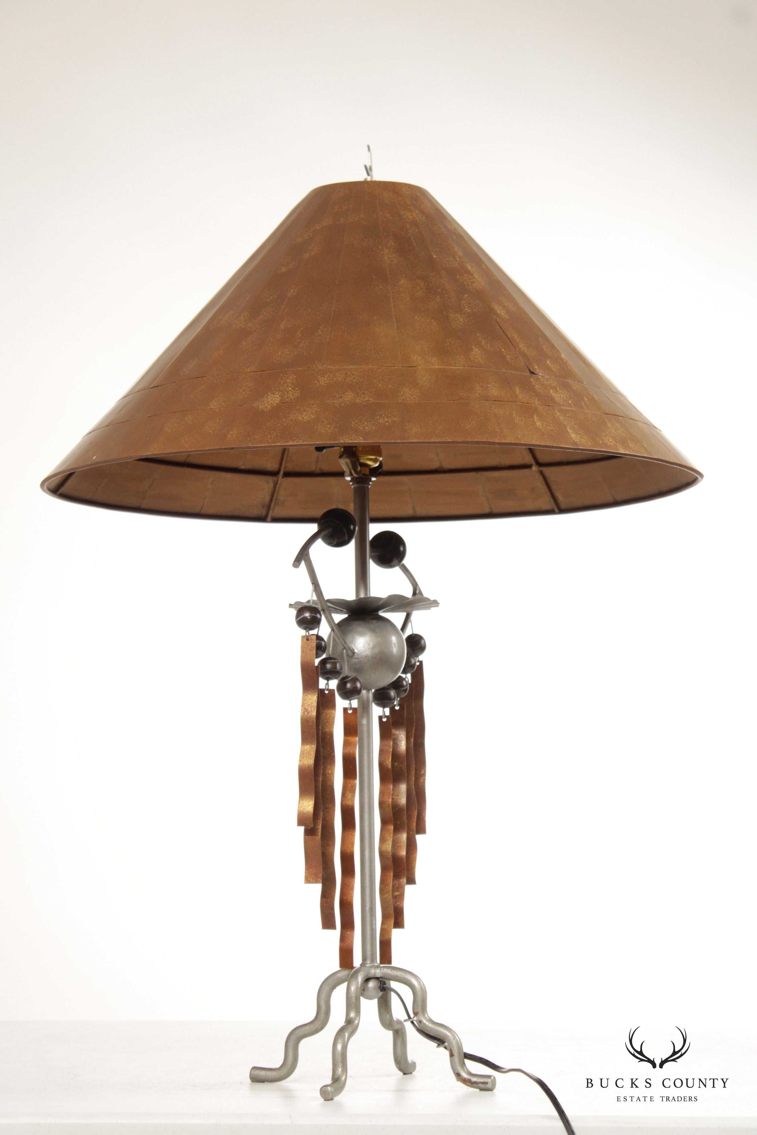 Leeazanne Vintage Postmodern Sculptural Table Lamp