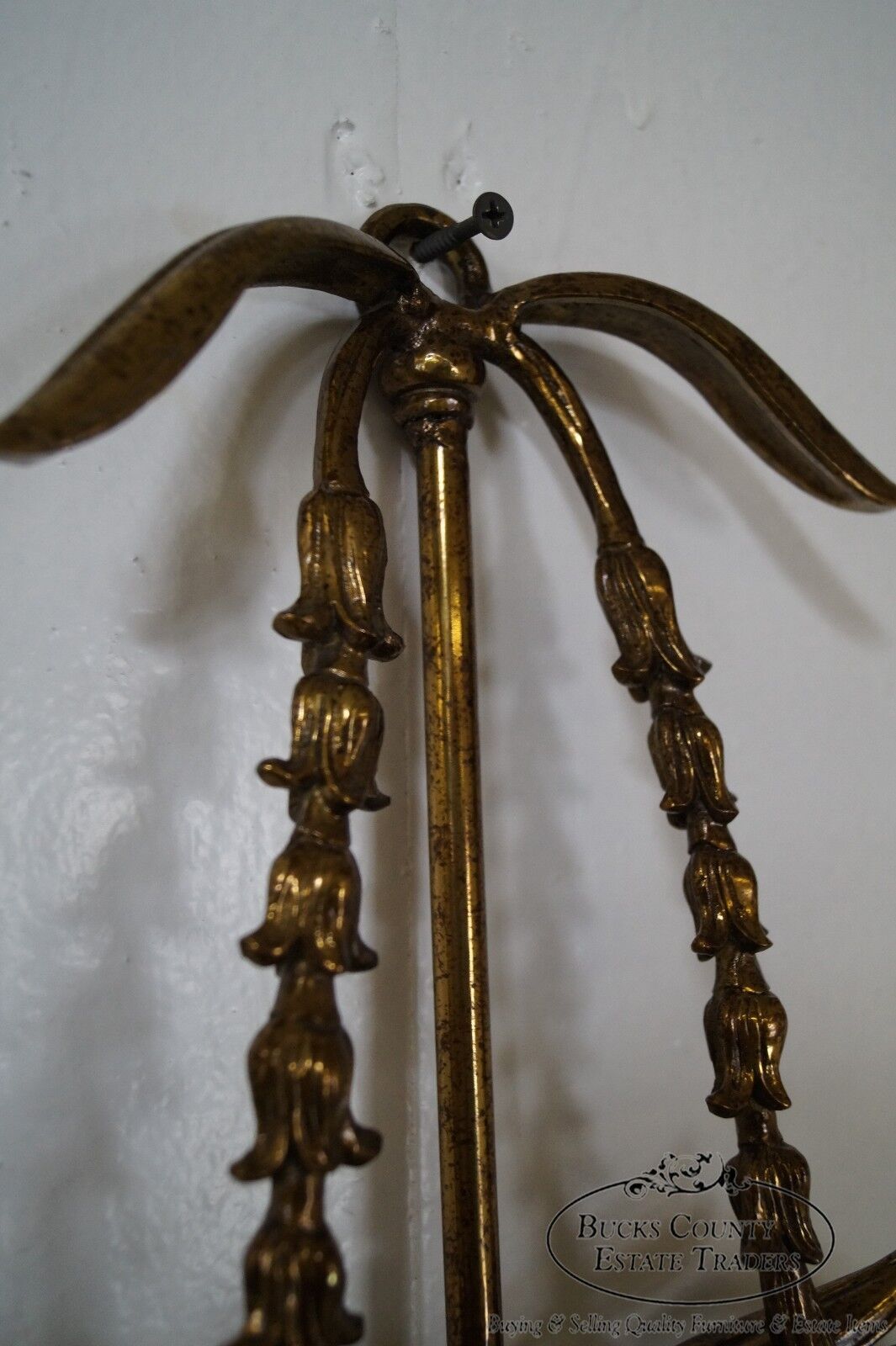 Maitland Smith Brass Regency Style Electrified Wall Sconce