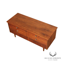 Lane Mid Century Modern Walnut Blanket Chest