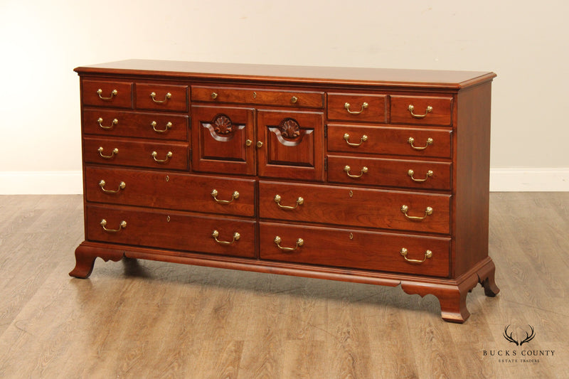 Pennsylvania House Chippendale Style Cherry Double Dresser