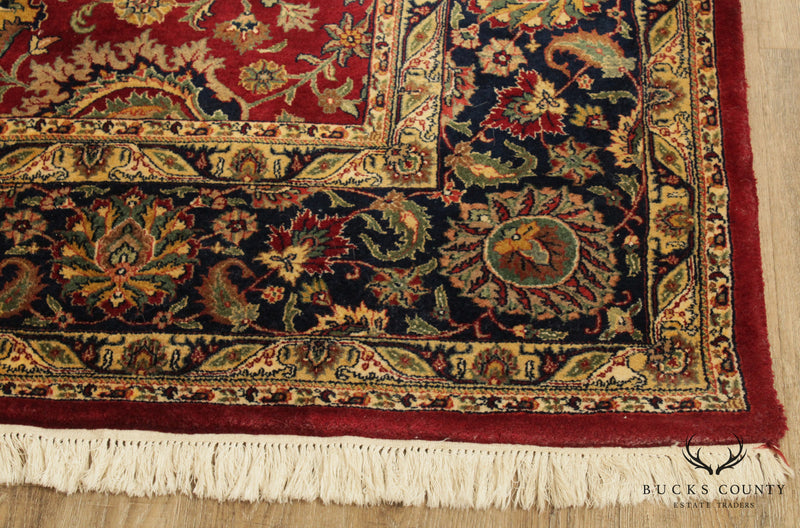 High Quality Indo Sarouk 10'2 inch x 7'10 inch Wool Rug