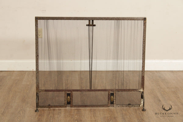 Federal Style Steel Fireplace Screen