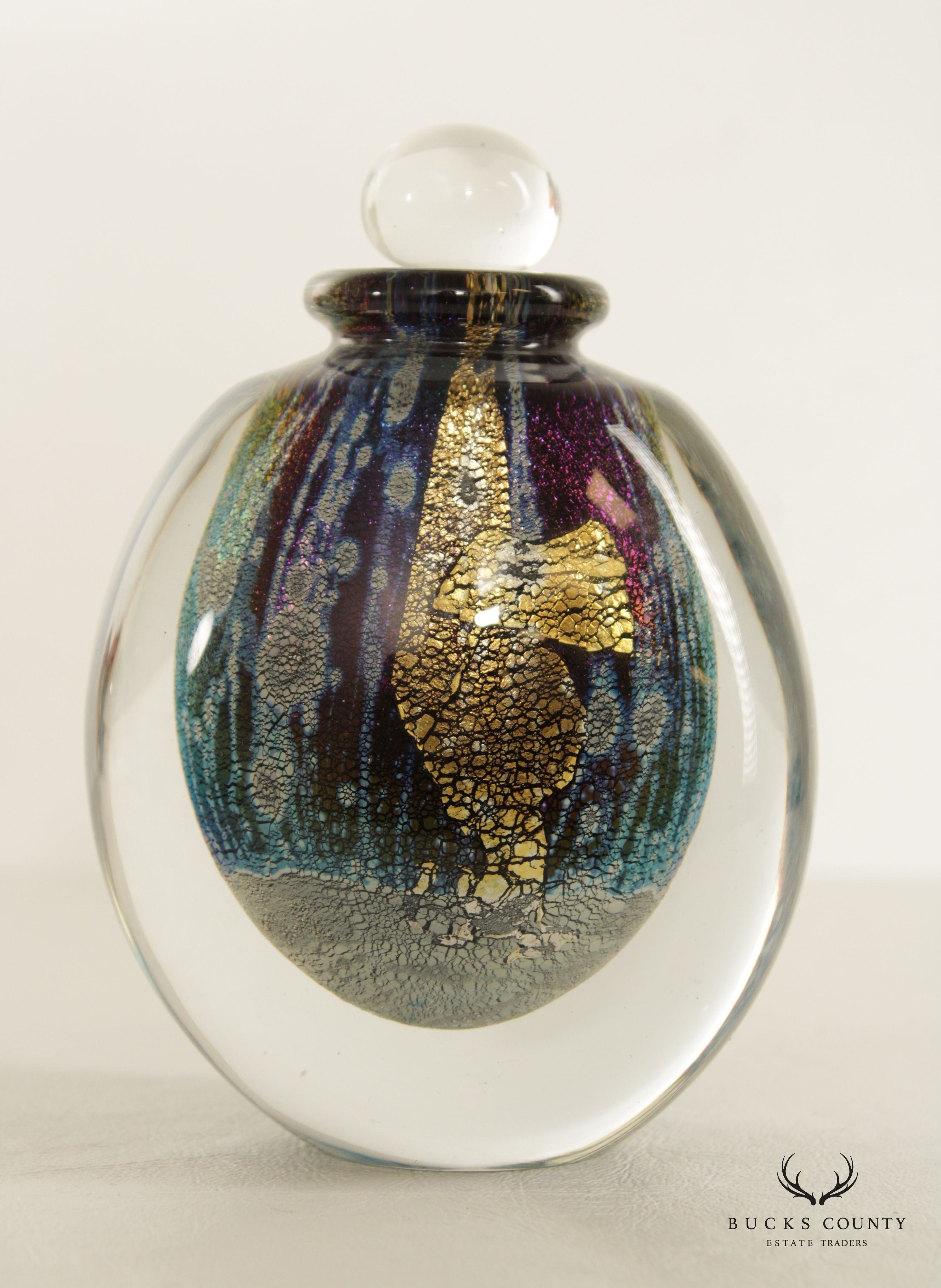 Robert Eickholt Blown Glass Perfume Bottle