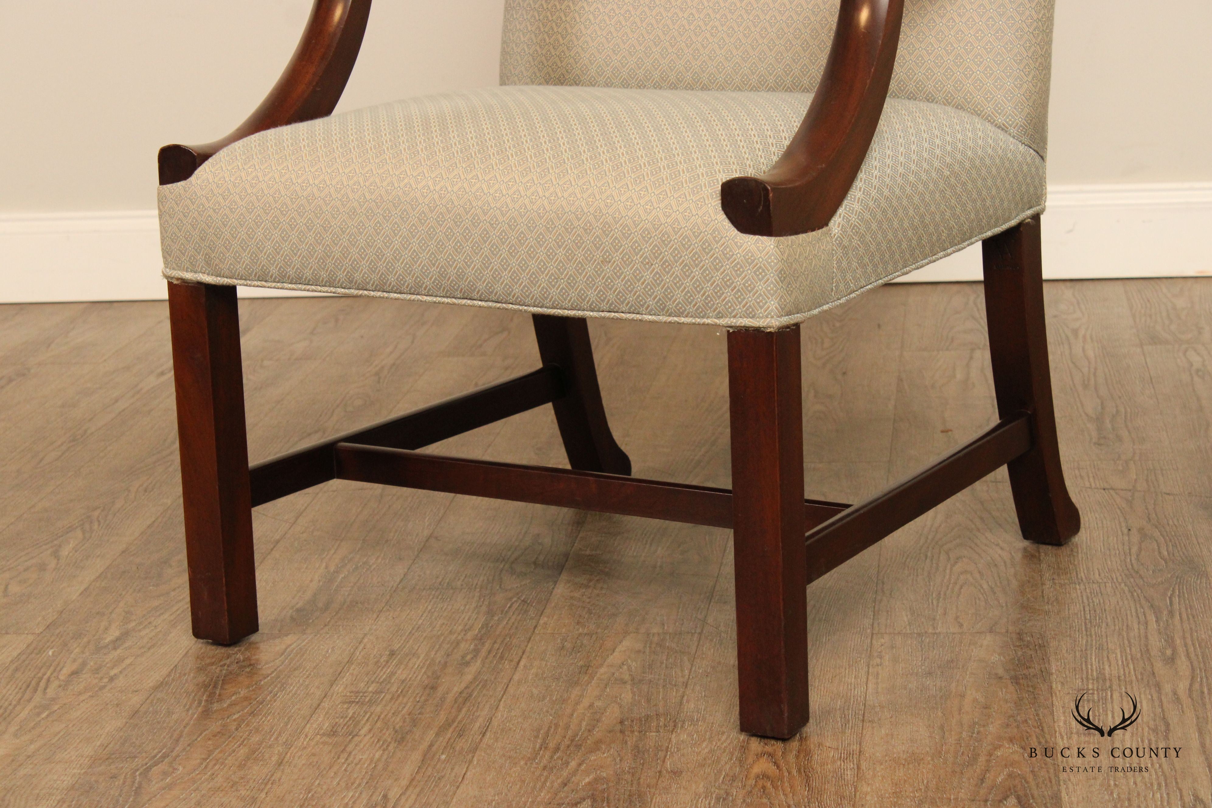 Federal Style Mahogany Open Armchair