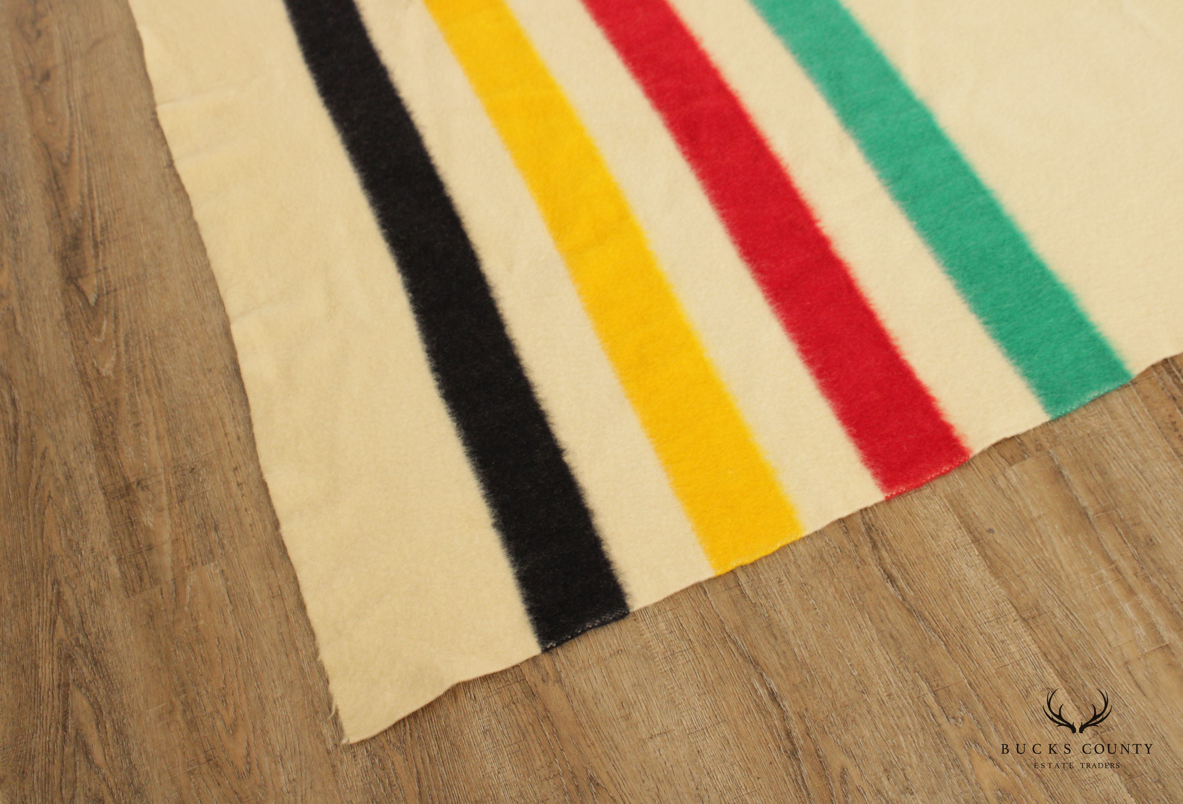 Vintage Hudson's Bay Company Four-Point Wool Blanket