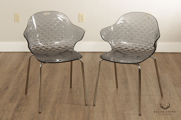 Archirivolto for Calligaris Pair Saint Tropez Polycarbonate Chairs