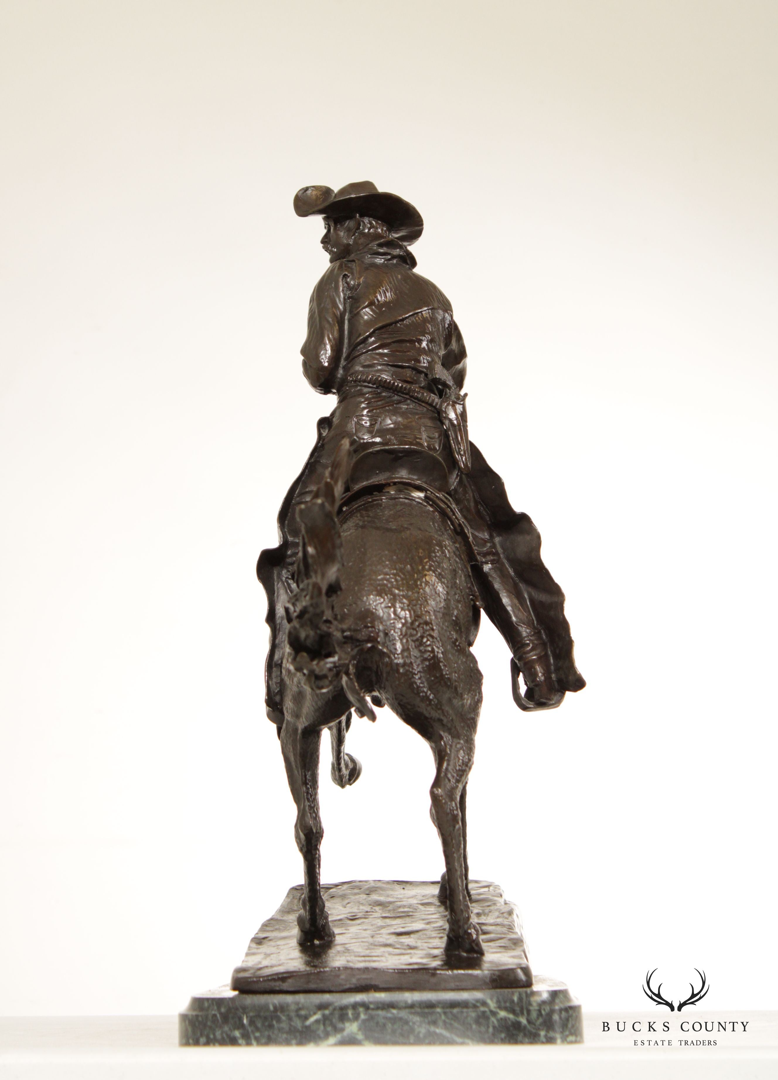 Frederick Remington 'The Cowboy' Bronze Sculpture