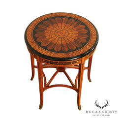 John Widdicomb 'Saracenic' Round Inlaid Side Table