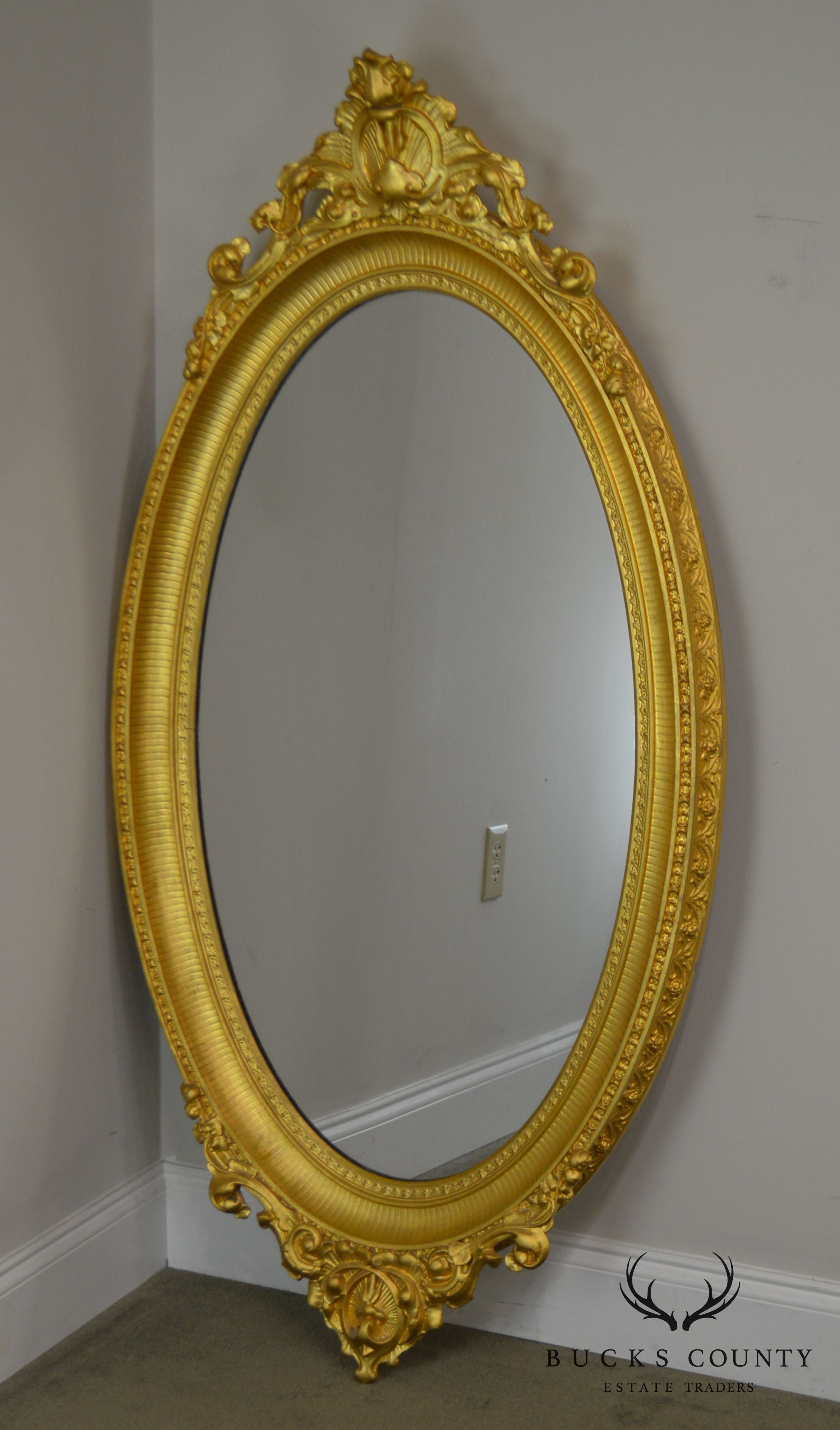 Renaissance Revival Antique 19th Century Gilt Carved Mirror