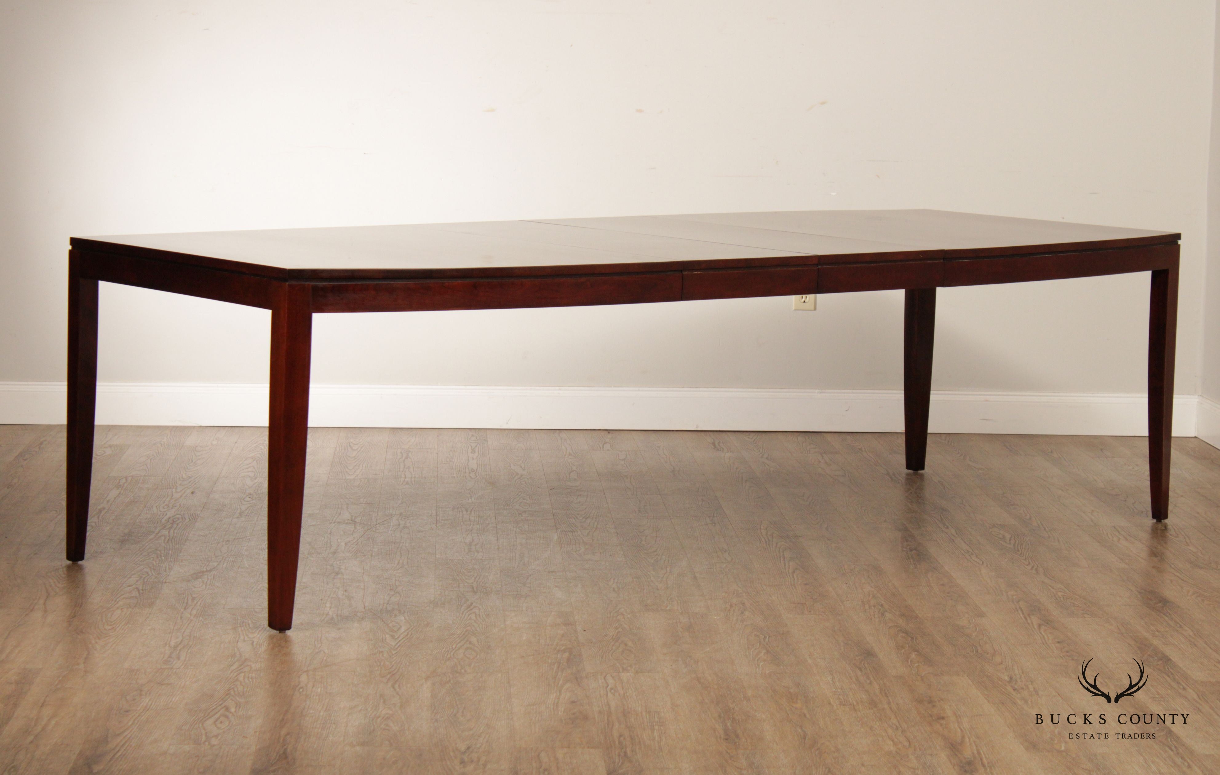 Stickley Metropolitan Collection Solid Cherry Boat-Shaped Dining Table