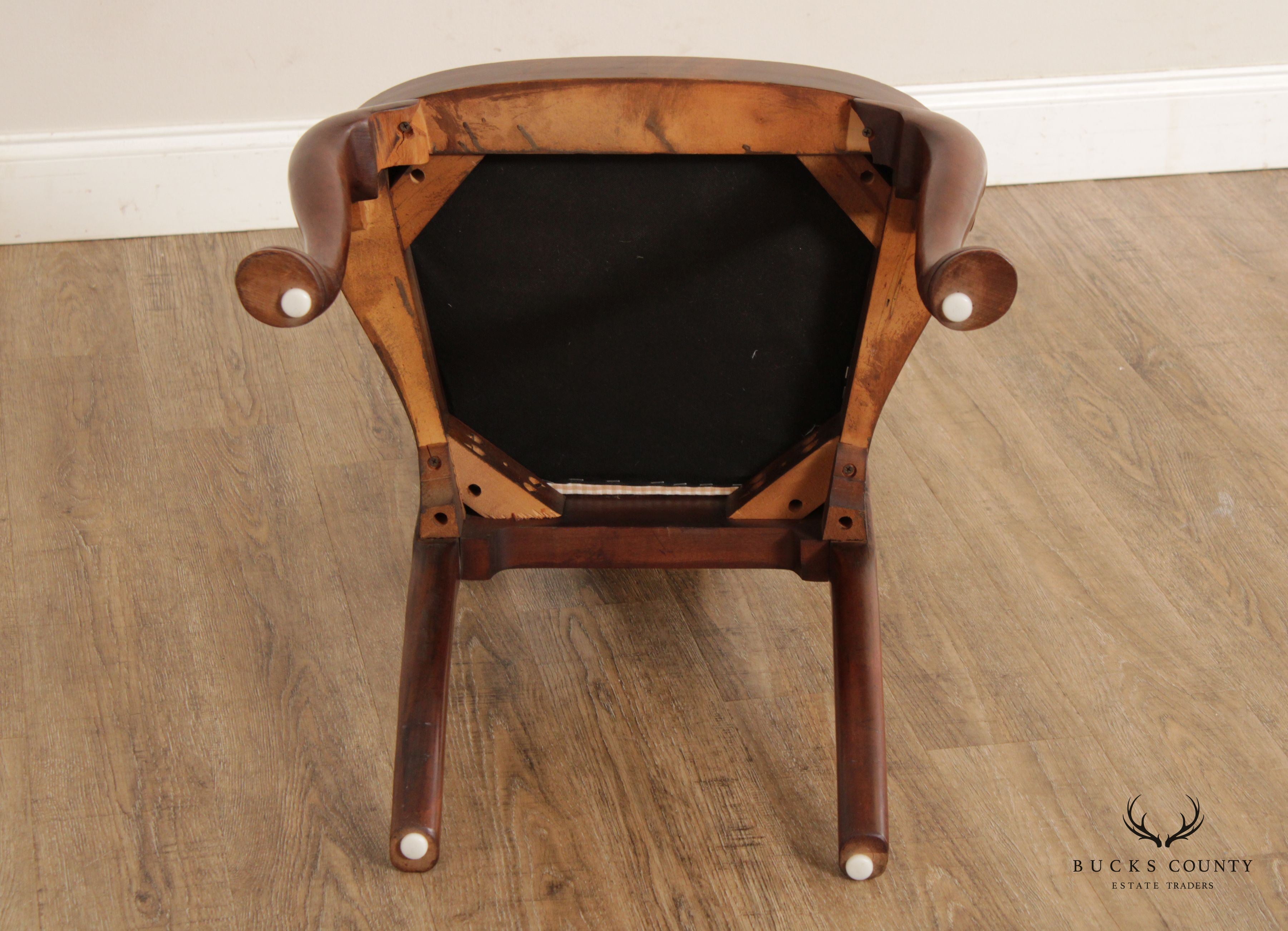 Hickory Chair Queen Anne Style Mahogany Side Chair