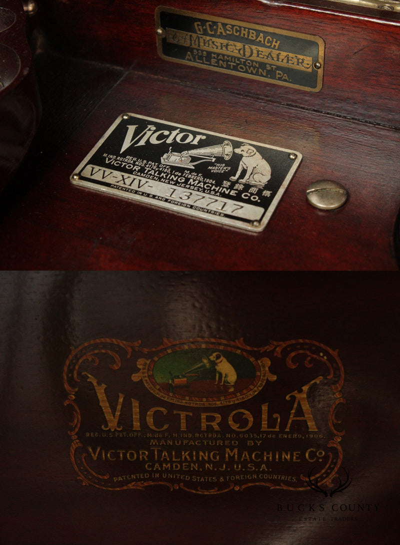 Victor Victrola Vintage Mahogany Talking Machine Phonograph