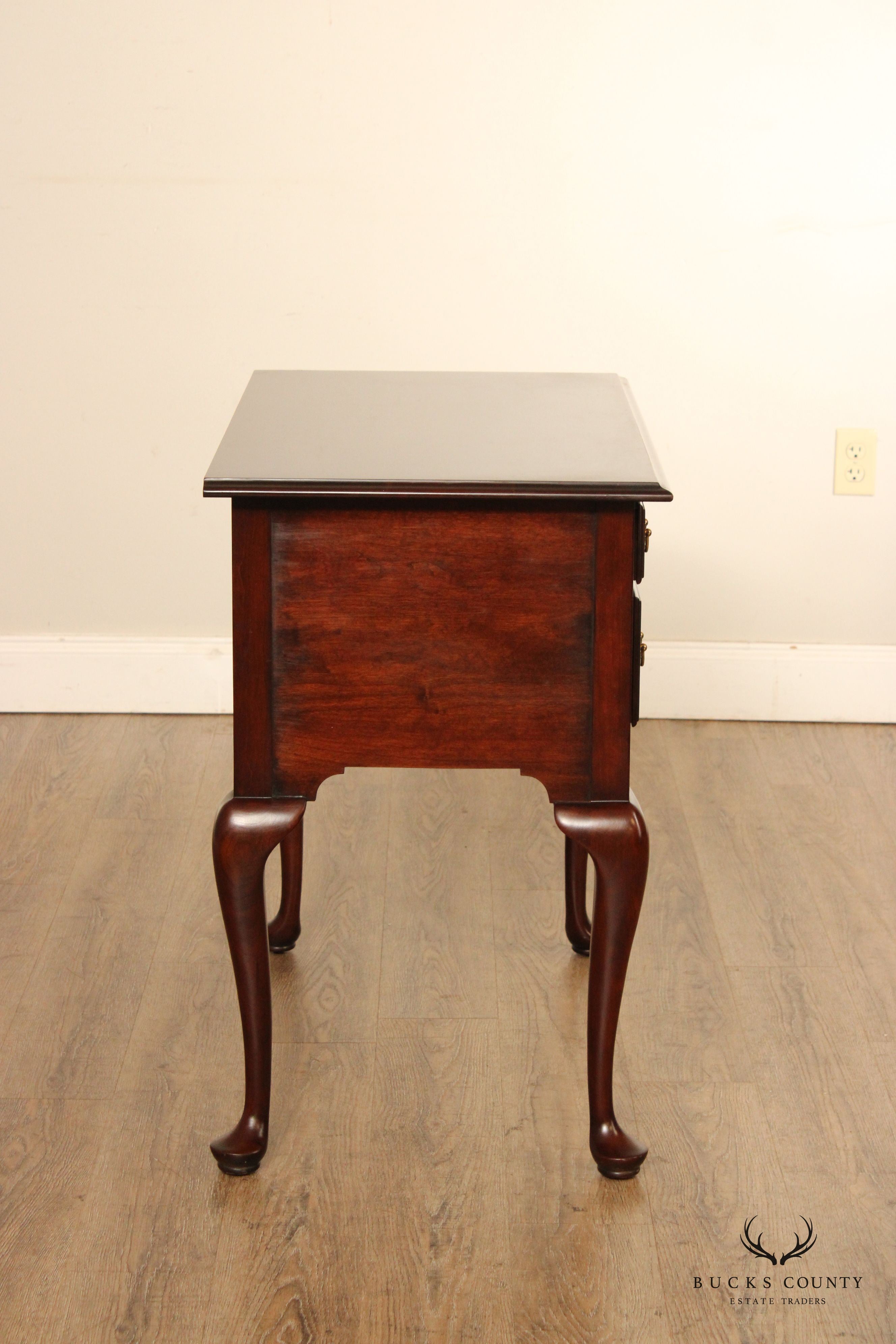 Statton Private Collection Queen Anne Style Cherry Lowboy