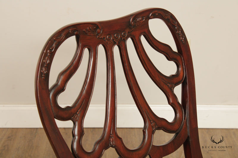 Ralph Lauren Georgian Style Set Of Ten Mahogany Dining Chairs