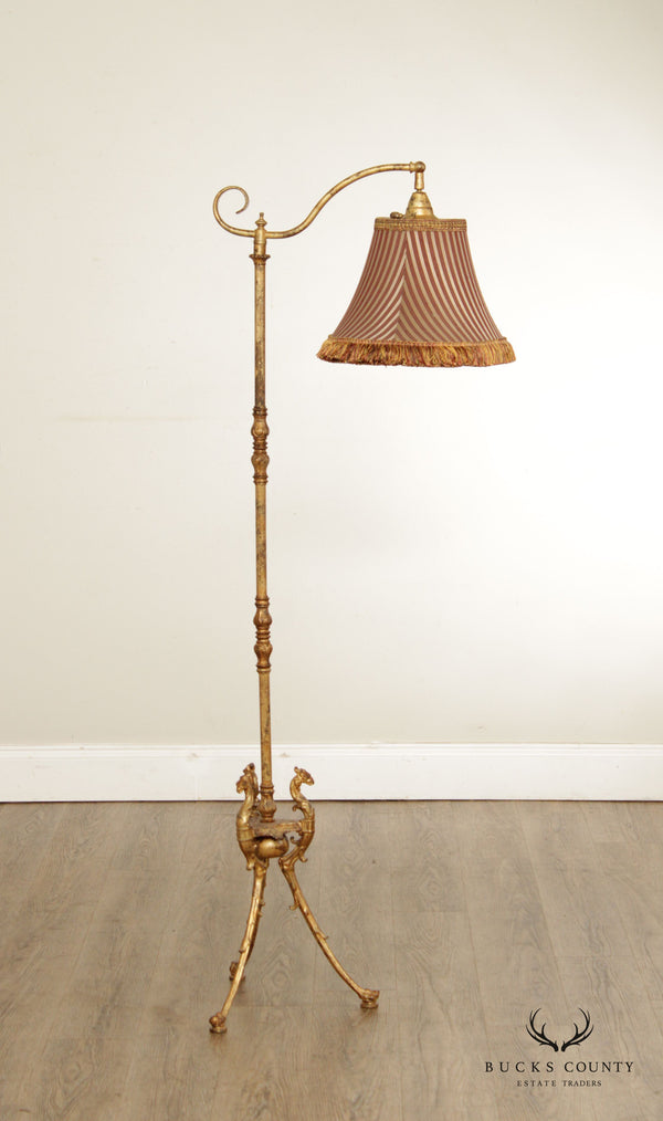 Frederic Cooper Vintage Griffin Base Columnar Floor Lamp