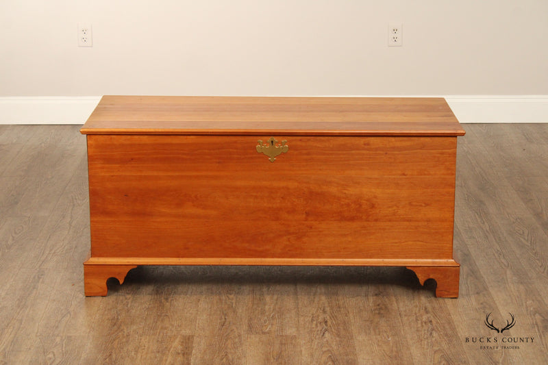 Custom Quality Chippendale Style Cherry Blanket Chest
