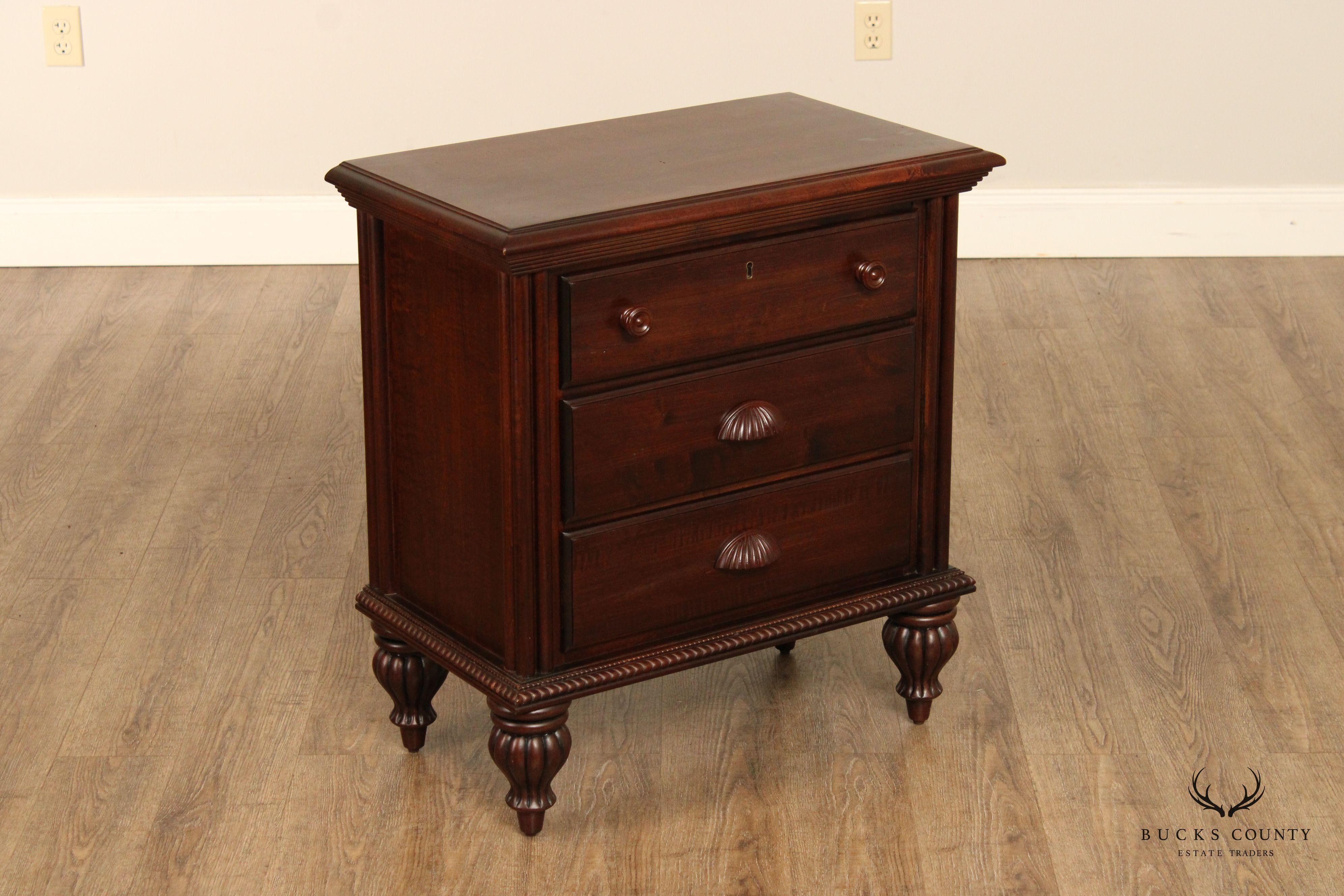 Kincaid Solid Wood Three-Drawer Chest Nightstand