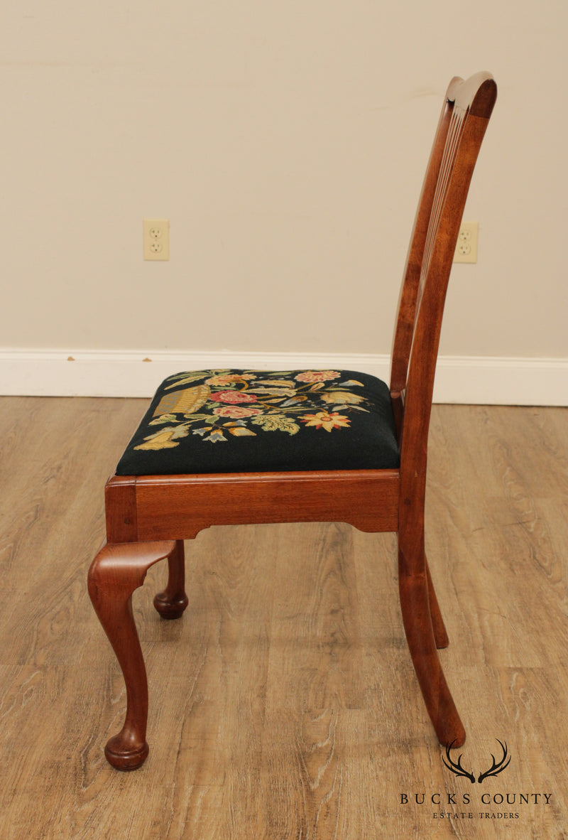 18th Century Antique American Mahogany Queen Anne Side Chair