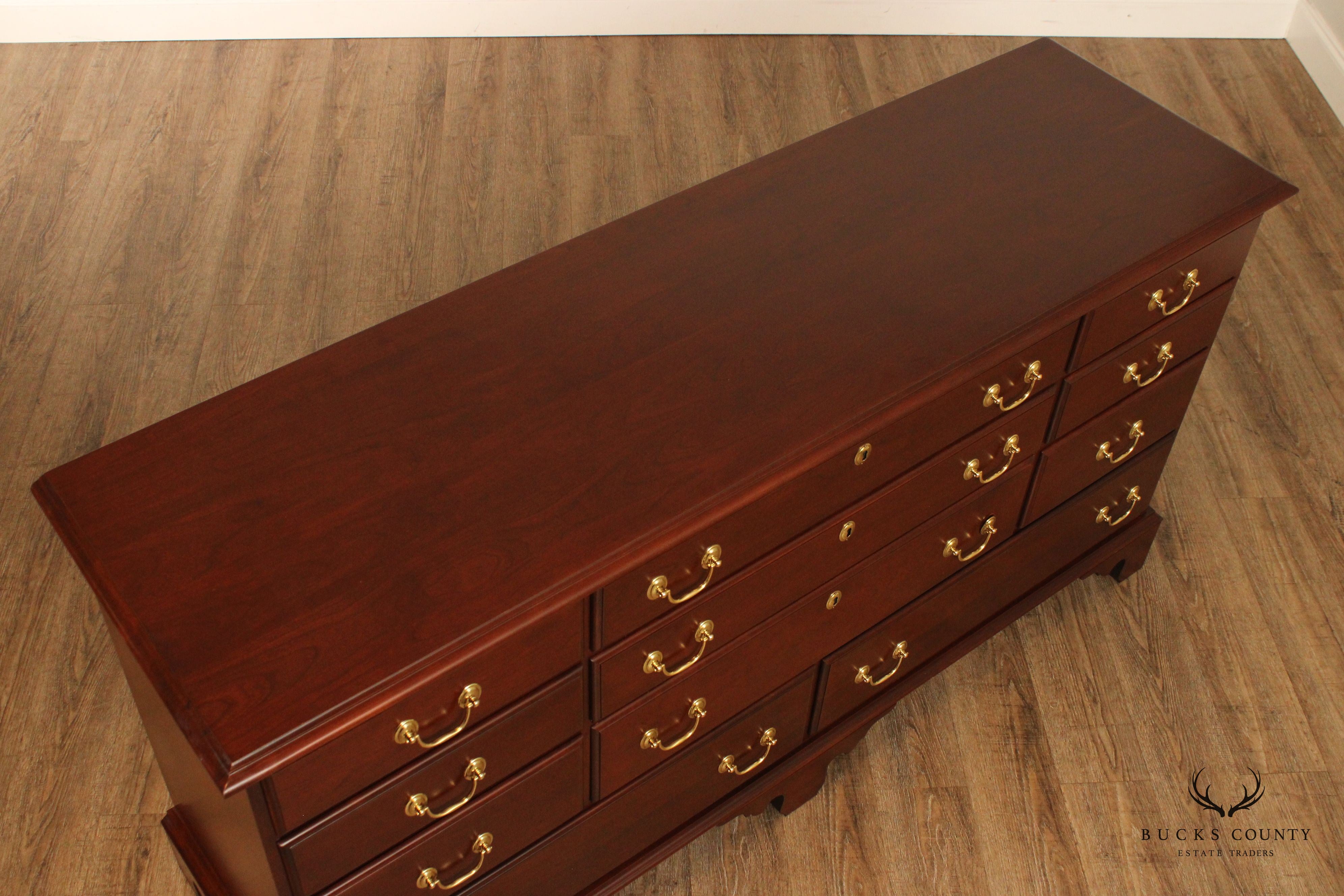 Harden Chippendale Style Cherry Long Dresser