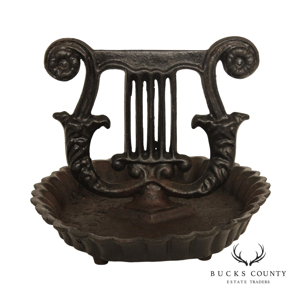 French 19th Century Cast Iron Boot Scraper - Fireside Antiques