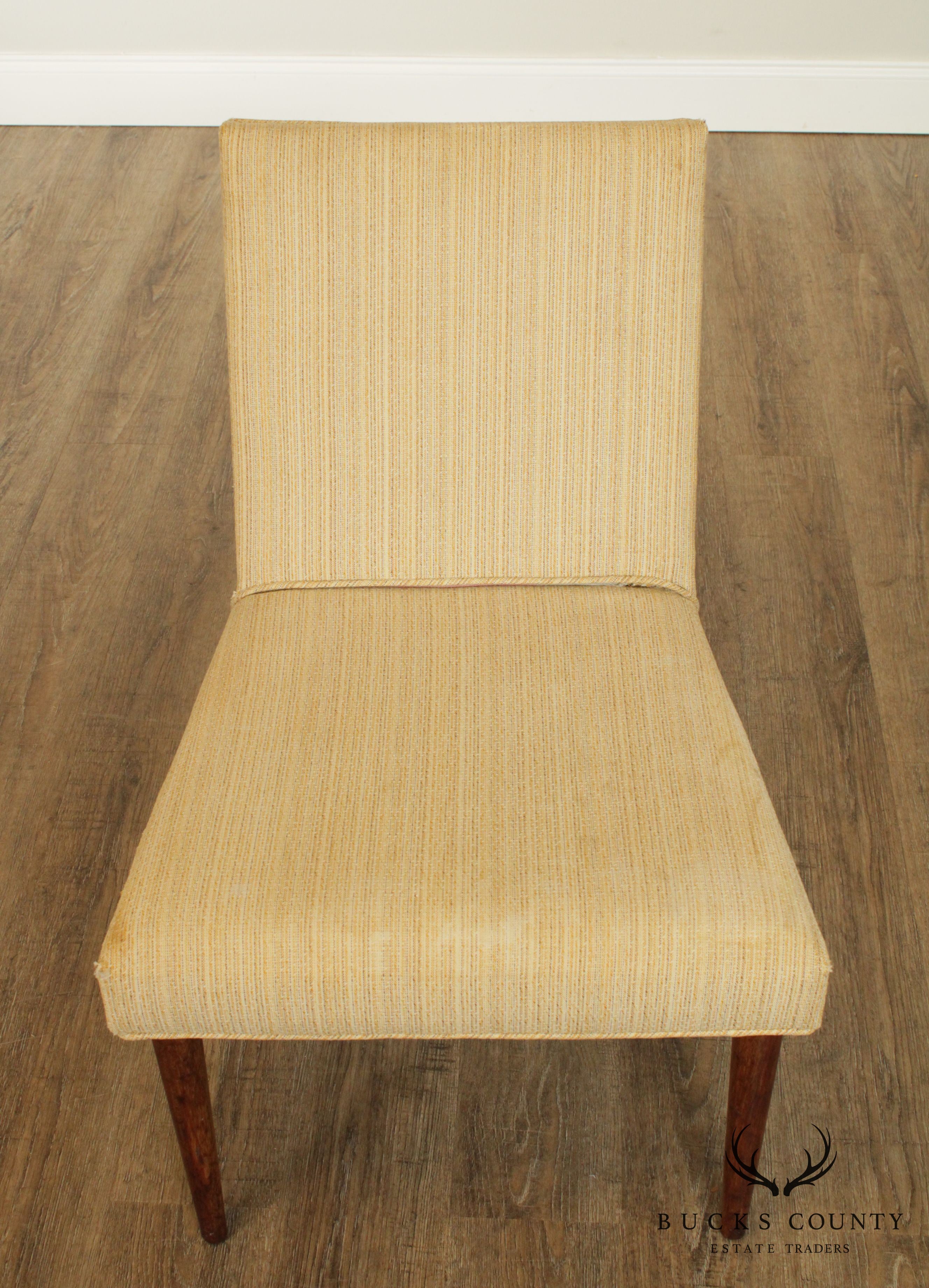 Mid Century Modern Walnut Side Chair Possibly Robsjohn Gibbings