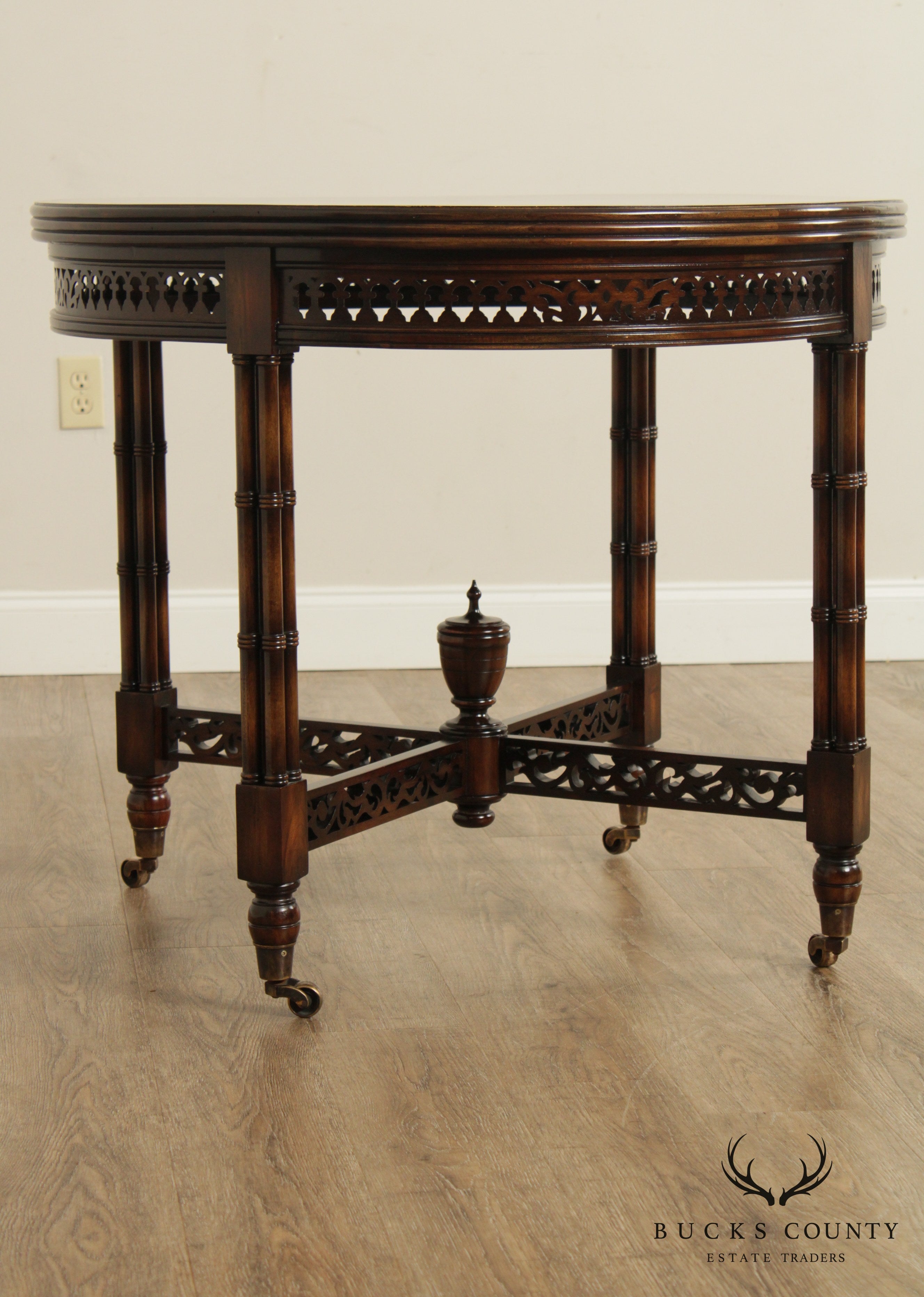 Banks Coldstone By Sarreid Ltd. Regency Style Round Center Table