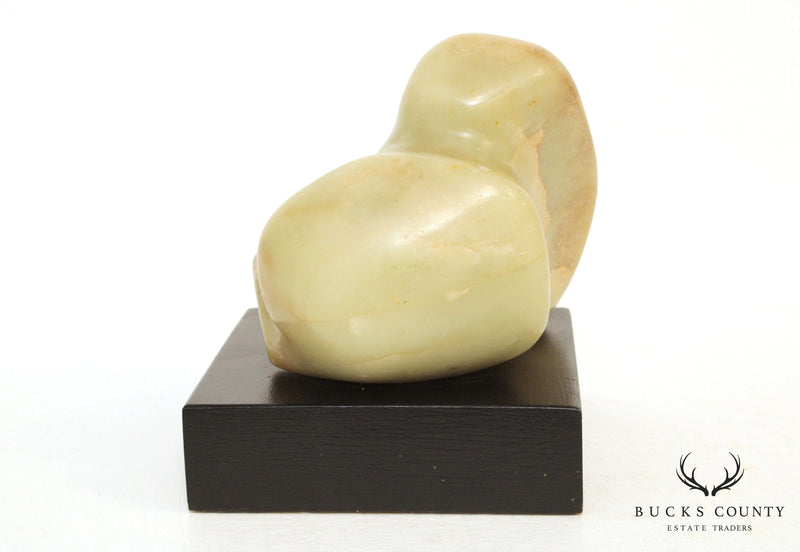 Mid Century Modern Abstract Marble Sculpture Signed M. R. S 60