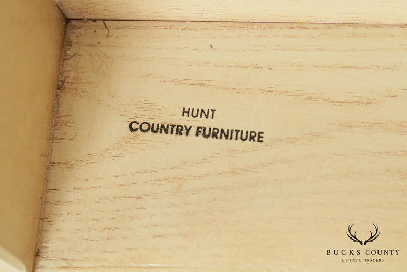 Hunt Country Furniture White Finished Oak Writing Desk with Chair