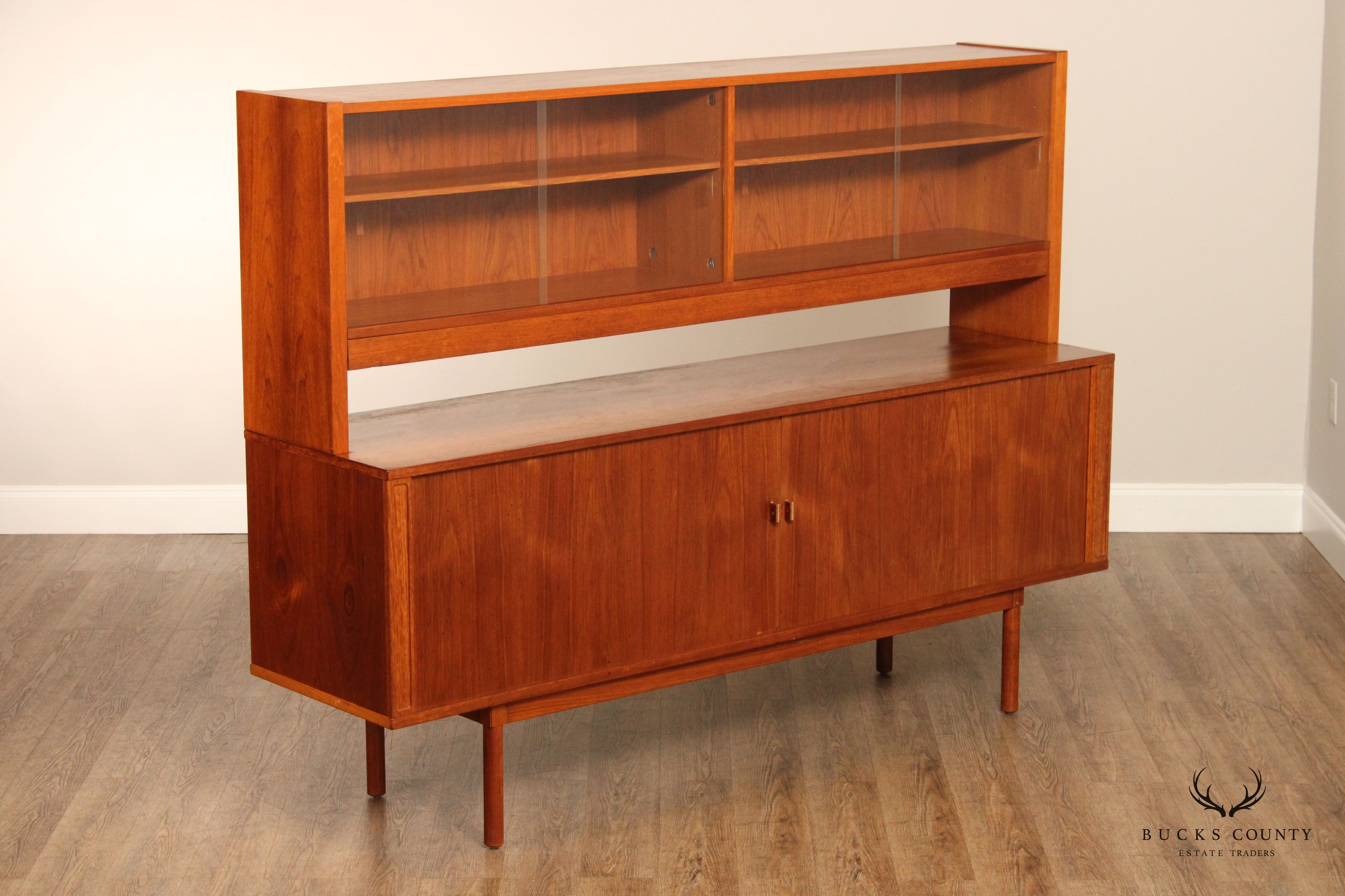 Lovig Danish Modern Teak Sideboard and Hutch