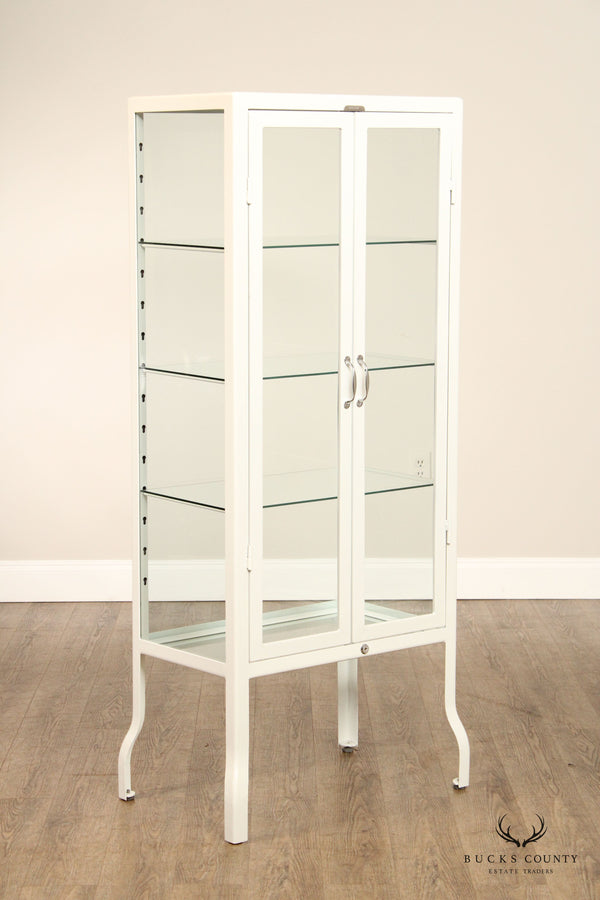 Dulton Industrial Style Steel and Glass Medical Cabinet