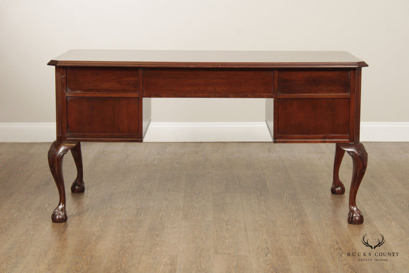 Ethan Allen Georgian Court Chippendale Style Ball and Claw Foot Desk