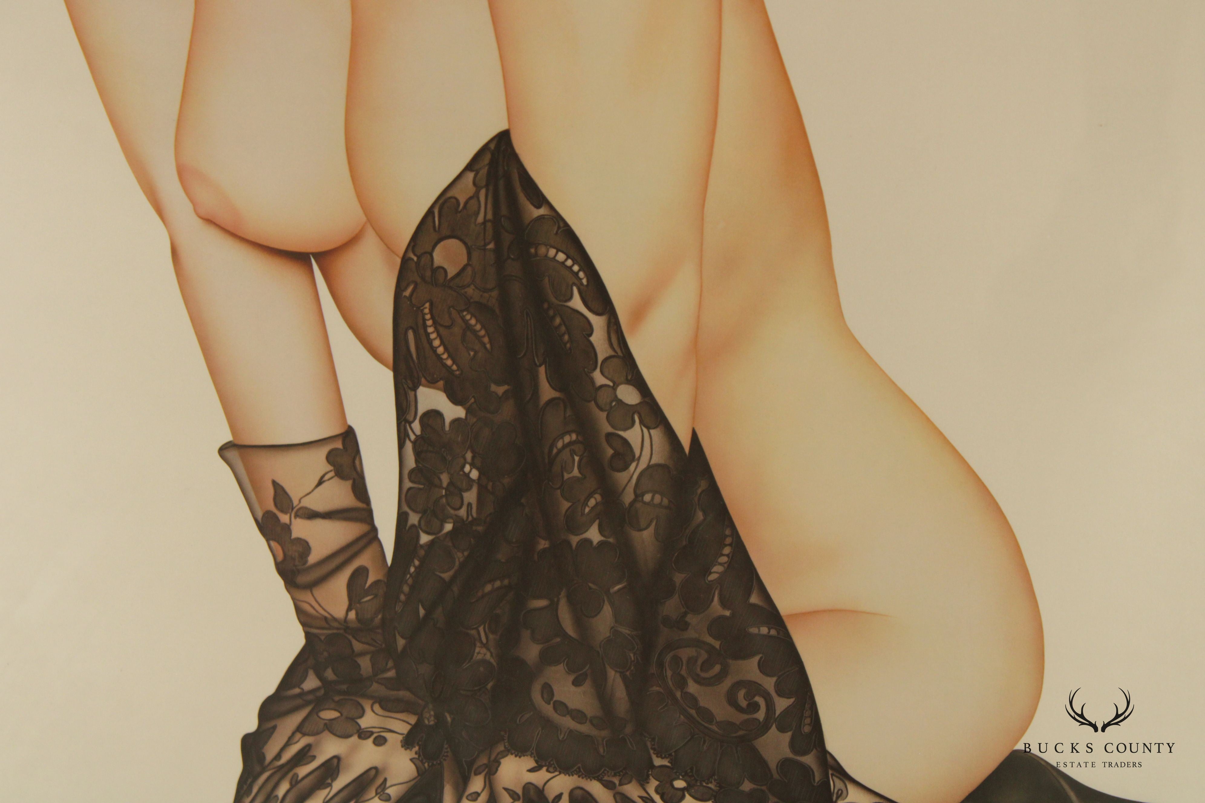 Olivia De Berardinis 'Smoothies' Pinup Lithograph Print