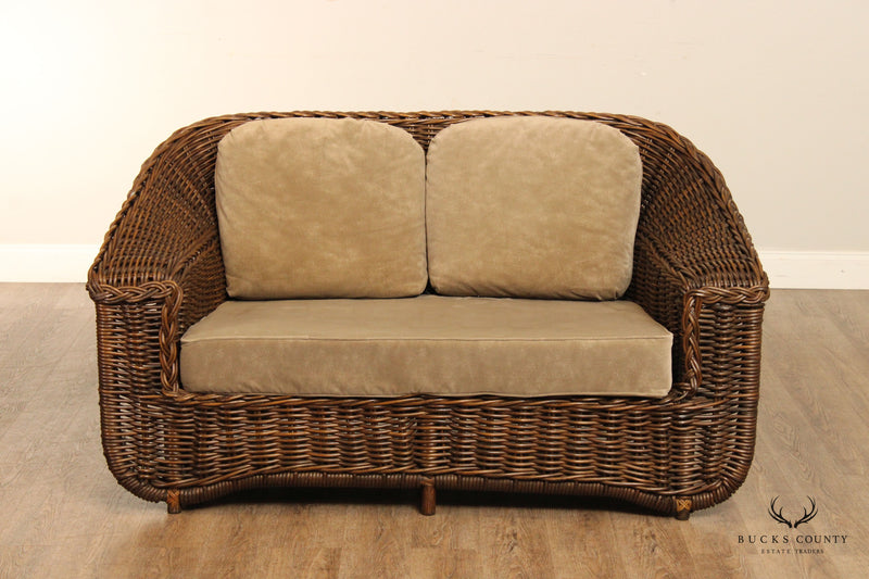 Quality Wicker Frame Loveseat or Sofa