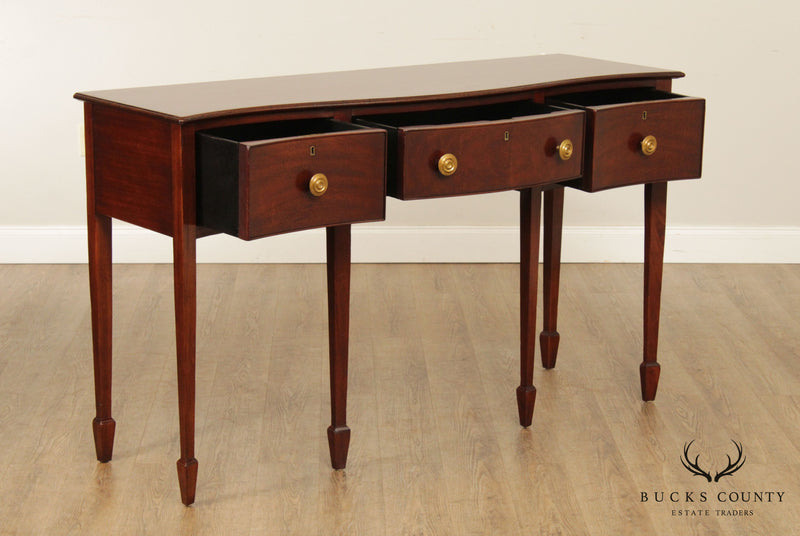 Wright Table Company Federal Style Mahogany Sideboard Console Table