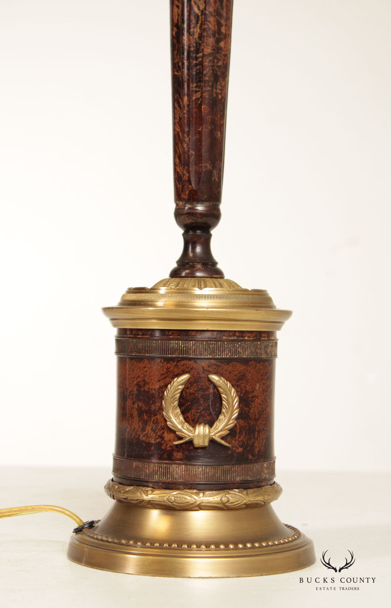 Neoclassical Style Lacquered Brass Table Lamp