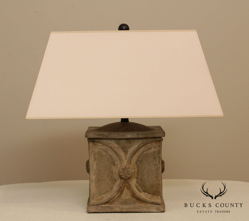 Waldenbury Collection Concrete Lamp by Currey & Company