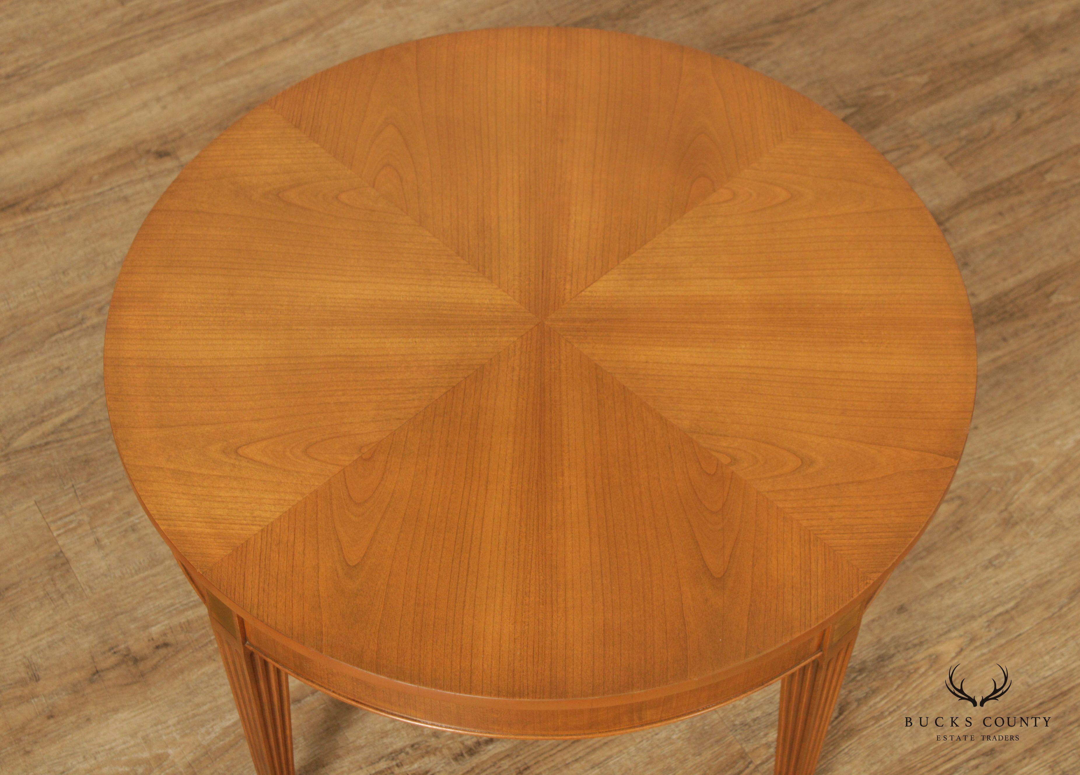 Baker Furniture French Directoire Style Round Coffee Table